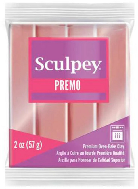 스컬피 프레모 57g (Premo 2oz) 전문가용 폴리머클레이, Rose Gold Metallic(로즈골드 메탈)