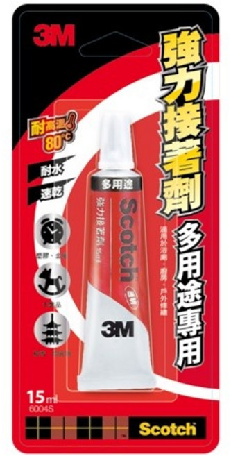 3M 多用途強力接著劑, 1個, 6004S 15ml