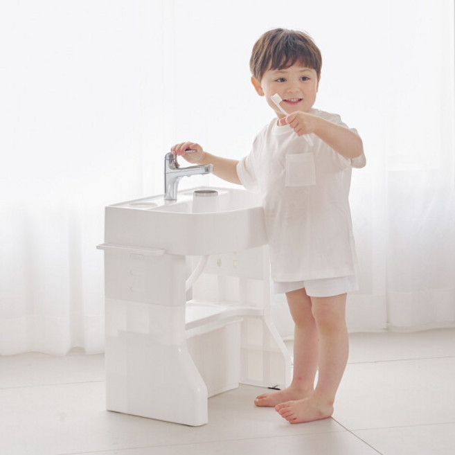 아이팜 굿해빗 물 나오는 세면대 놀이, 화이트, 1개