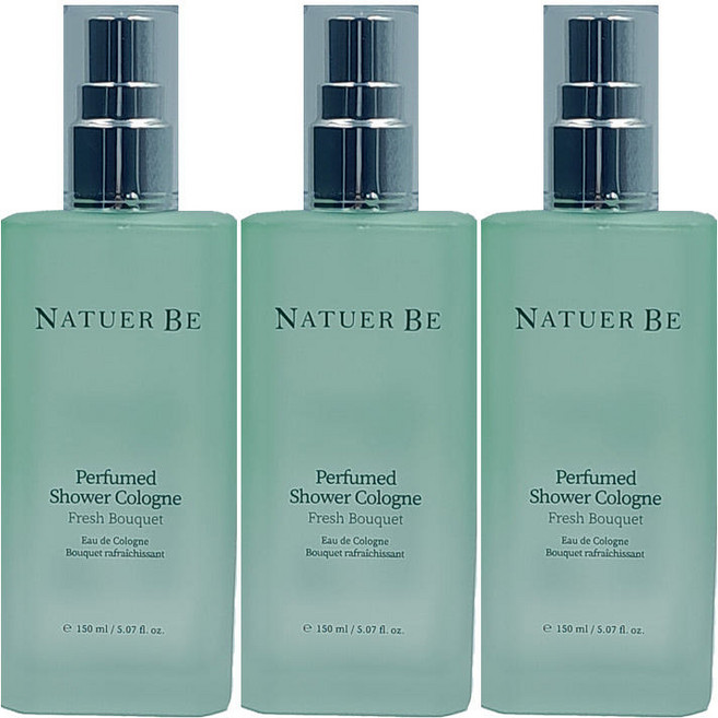 엔프라니 네추어비 퍼퓸드 샤워코롱 프레쉬 부케, 150ml, 3개