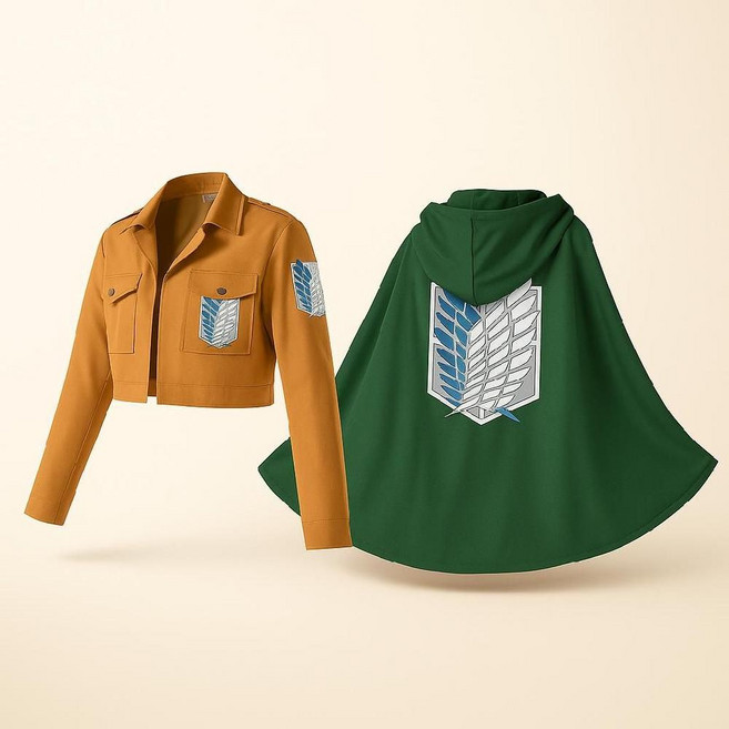 진격의거인 조사병단 스타일 망토 자켓 코스프레 복장 의상 옷