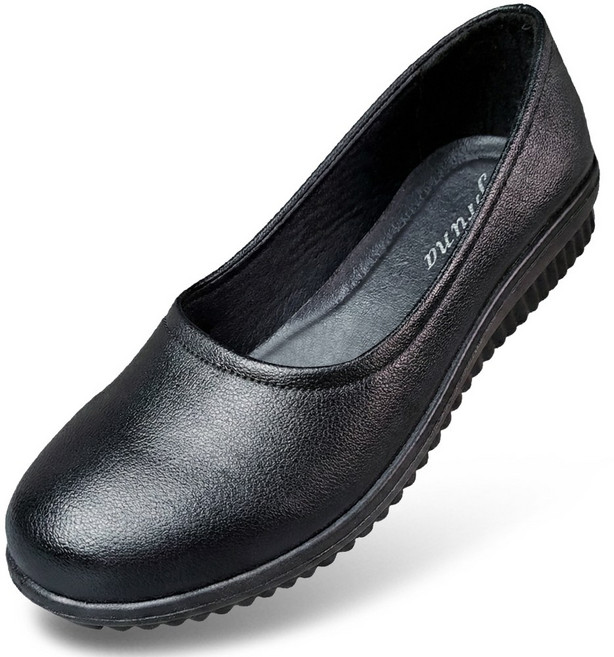 마마슈 여성 플랫 단화 구두 심플 경량 알바 근무화 유니폼화 A03F