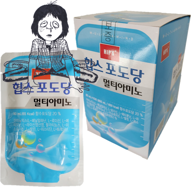 마시는 포도당 힙스 포도당 멀티아미노 ( 80ml 10팩 ), 800ml, 5개
