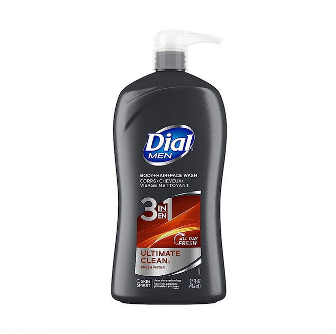 다이알 남성 3in1 바디 헤어 워시 얼티밋 클린 946ml, 1개