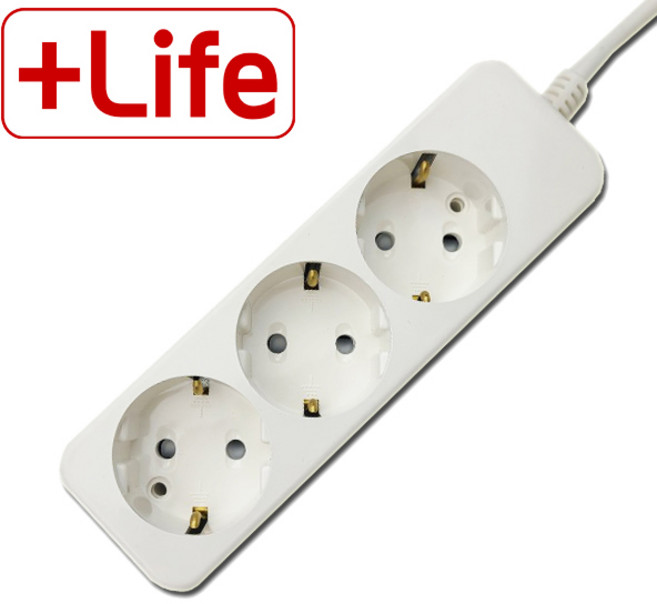 신성전기 3구 멀티탭 접지형 10m, 1개