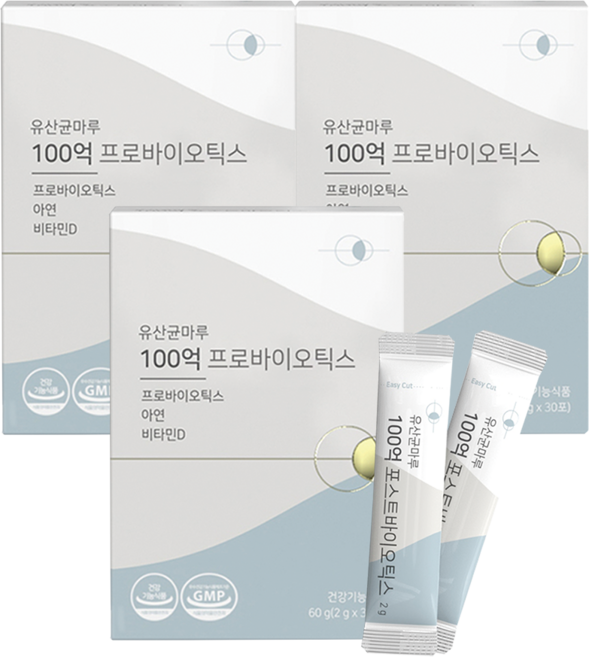 유산균마루 100억 프로바이오틱스, 60g, 3박스