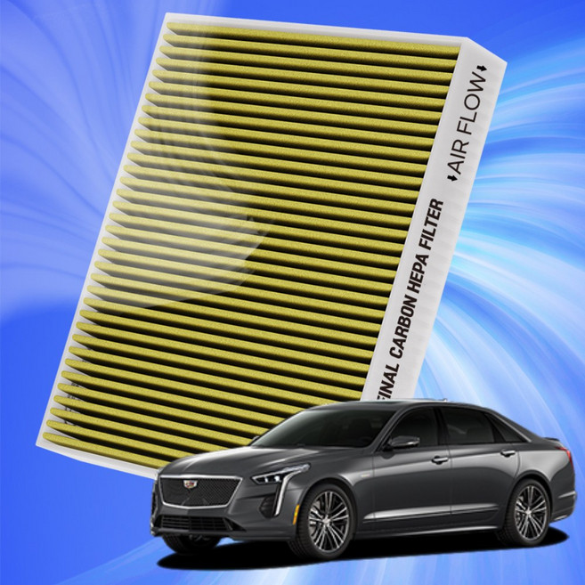 캐딜락 CT6 전차종 자동차 에어컨 히터 필터 초미세먼지 차단 활성탄 필터, 1개, CT6 (16~21)-A19