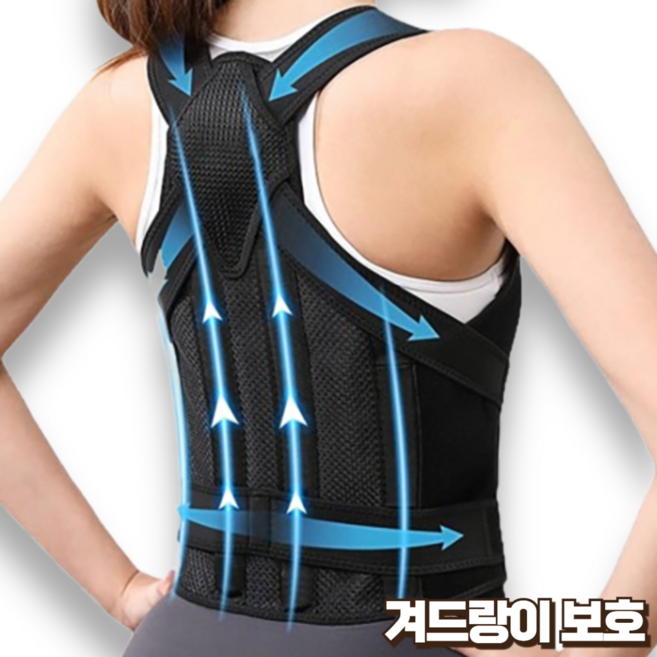 지빈 바른자세 굽은등 보호 복대 밴드, 1개