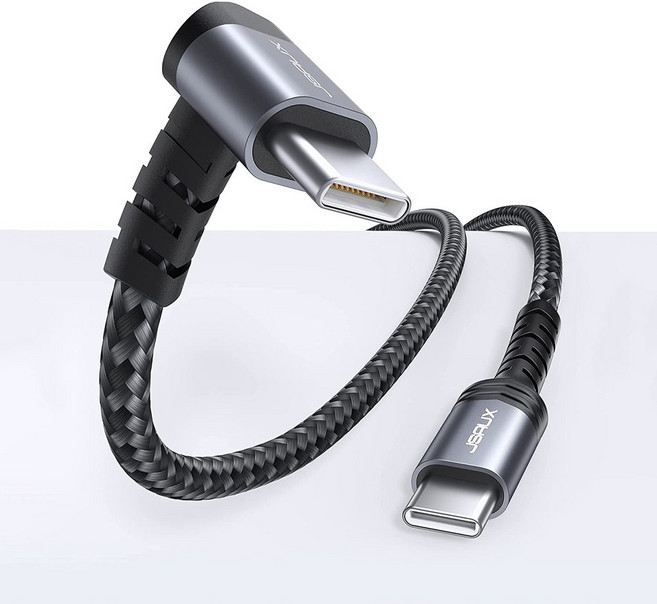 C to C 타입 고속 충전 케이블 ㄱ자 3M 100W JSAUX, 1개