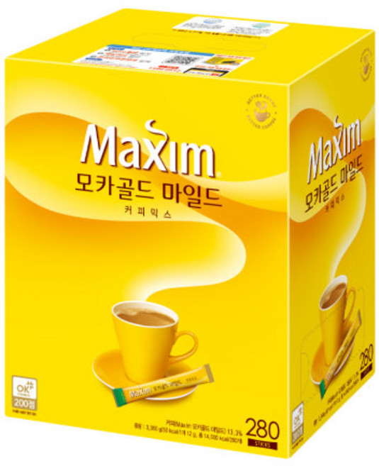 맥심 모카골드 마일드 커피믹스, 12g, 280개입, 1박스