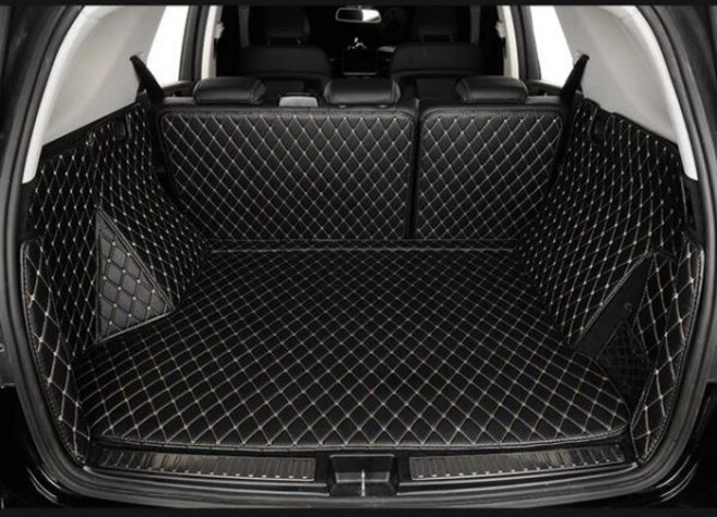 BMW XM G09 2023 자동차 트렁크 매트 내구성 있는 맞춤형 가죽 다채로운 카펫 액세서리 스타일링 인테리어, 17 black beige, 1개