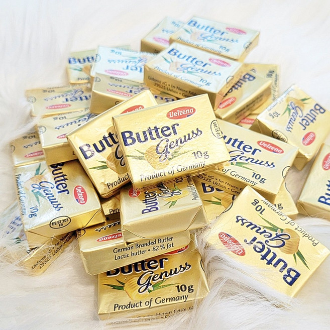우엘제나 마르켄버터 10g 100개 버터떡 1회용 소포장 미니 일회용버터 캠핑 여행 브런치