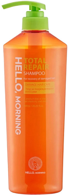 Hello Morning 修護受損洗髮精, 1瓶, 600ml