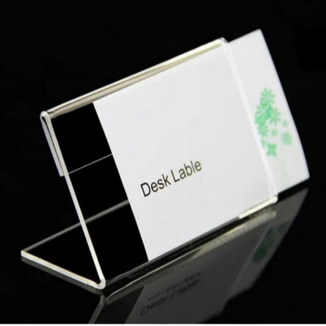L자형 가격표 네임택 아크릴 꽂이 6 x 4cm, 1개, 본상품선택