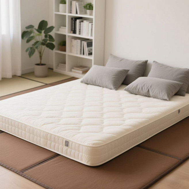 Noxsleep 면마 라텍스 매트리스 메모리폼 매트리스 15cm 바닥 매트리스 접이식 토퍼 푹신탄탄 매트릭스