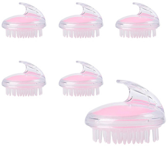 한수위 두피 마사지 샴푸 브러쉬, 6개