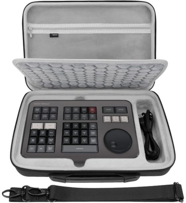 긱리아 하드 쉘 여행용 케이스 EVA 보호 가방 블랙매직 디자인 다빈치 리졸브 스피드 에디터와 호환 17 스튜디오 다크 그레이, 긱리아 하드 쉘 여행용 케이스 EVA 보호 가방 블랙매