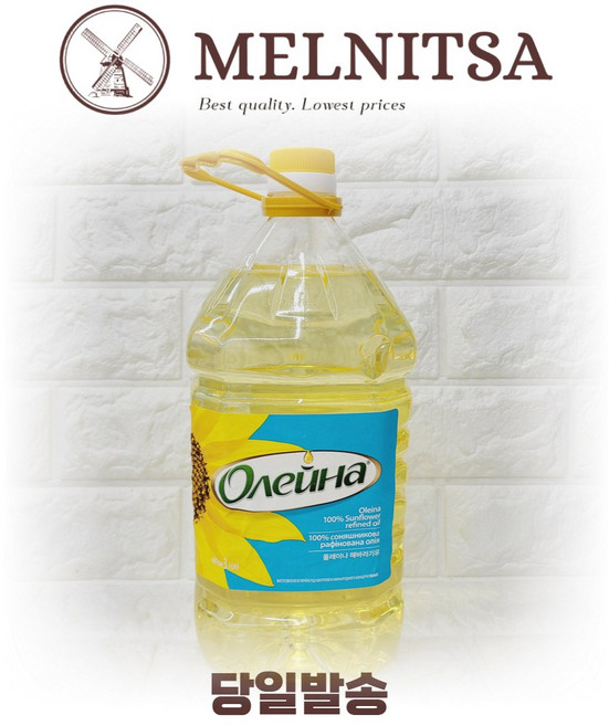 올레이나 해바라기유 (러시아) OLEINA SUNFLOWER OIL (RUSSIA), 1개, 3L