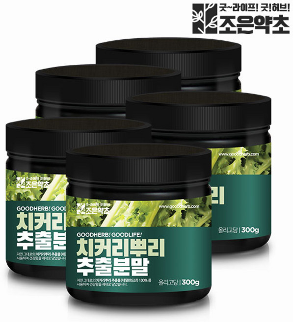 치커리 뿌리 추출물 100% 분말 가루 300g x 5, 5개