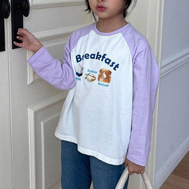 느엘 주니어용 블랙퍼스트긴팔티