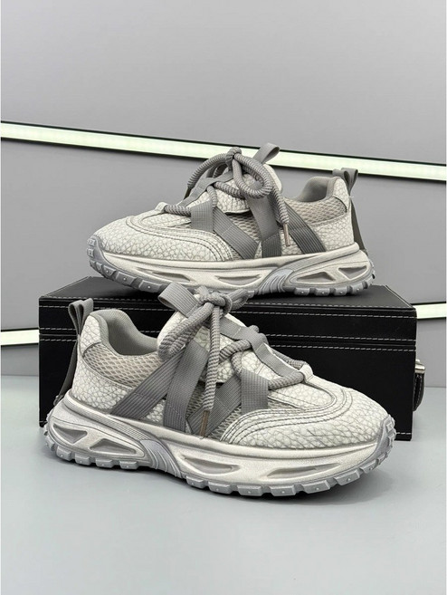 美式復古做舊厚底老爹鞋 運動鞋