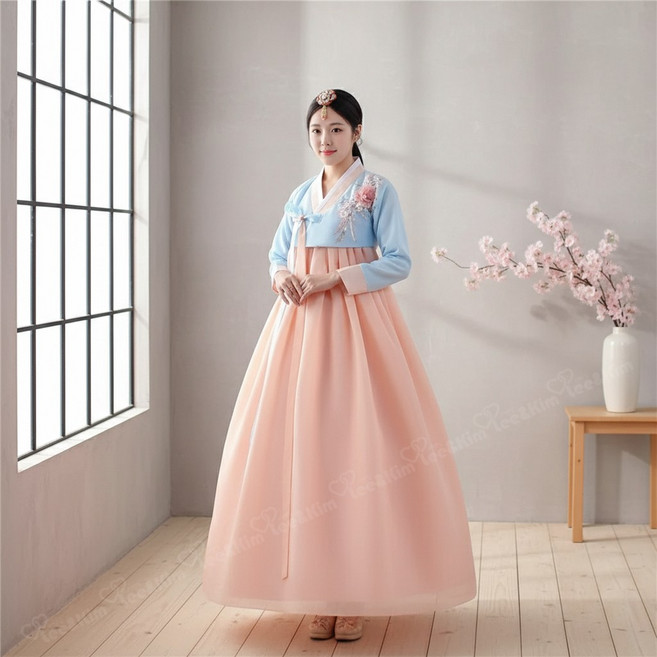 리앤킴 여성 전통 한복 세트 WA2487