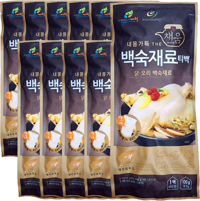 건강한맛미간 한방약재 삼계탕 준비재료, 10개, 100g