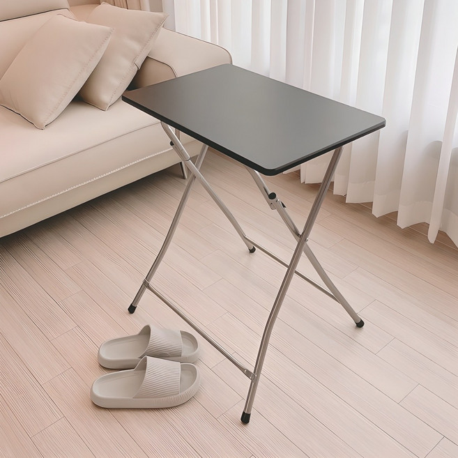 오브민 접이식 사각 테이블 소 600 x 400mm, 소형 블랙