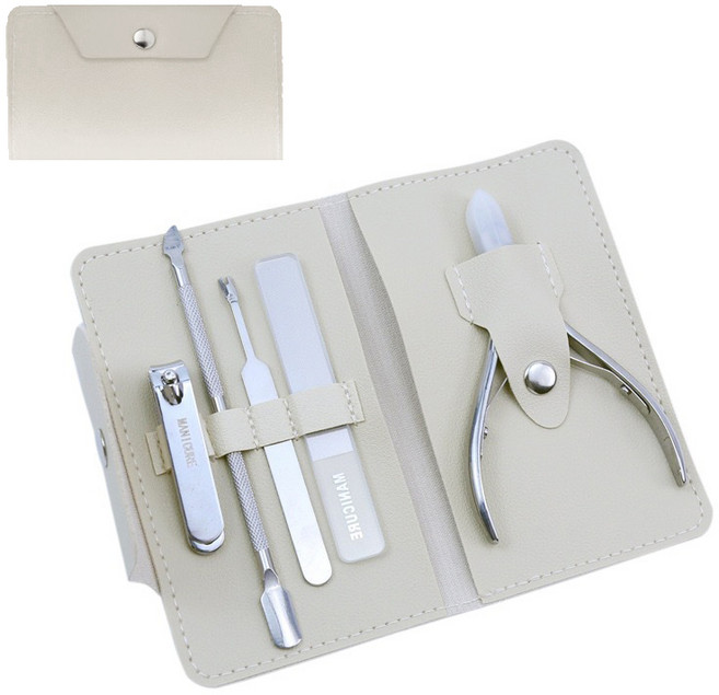 올라이이프지 셀프 큐티클 네일케어 손톱정리 세트, 1세트, 메탈 실버