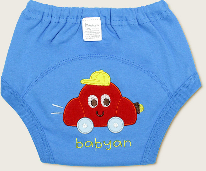 베이비앙 무형광 국내산 순면 100% 3중방수(자수) 배변훈련팬티, 03자동차 (S/3중자수), 1개