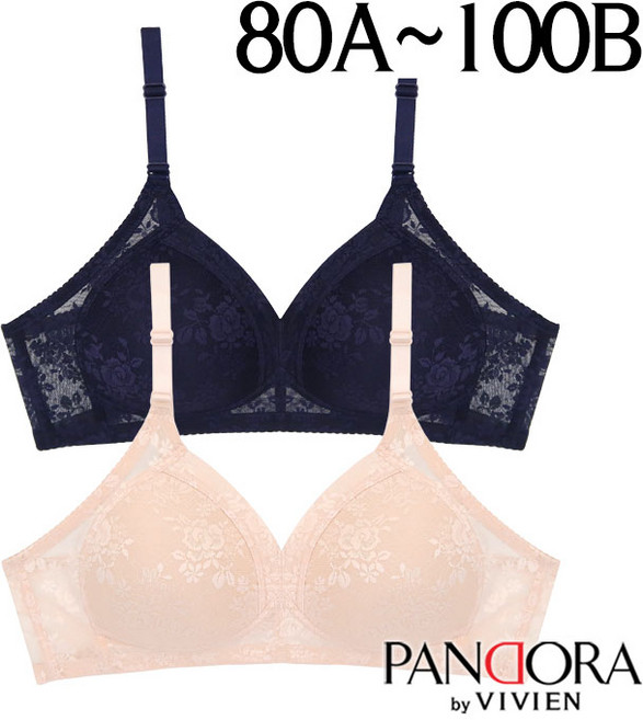 [판도라by비비안]A/B컵 풀컵 레이스 노와이어 몰드브라1종(PBR7172)80A-100B