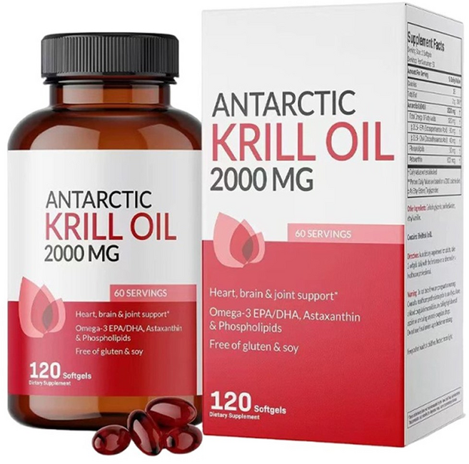 [정품] 남극 크릴 오일 2000mg 안타르티카 크릴오일, 120g, 1개