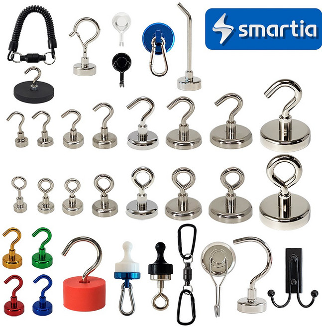 스마티아 초강력 고리자석 네오디움 마그네틱 후크, 고리형 NH16, 1개