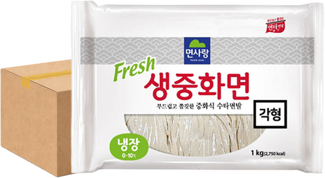 면사랑 냉장 생중화면 박스판매, 1kg, 10개