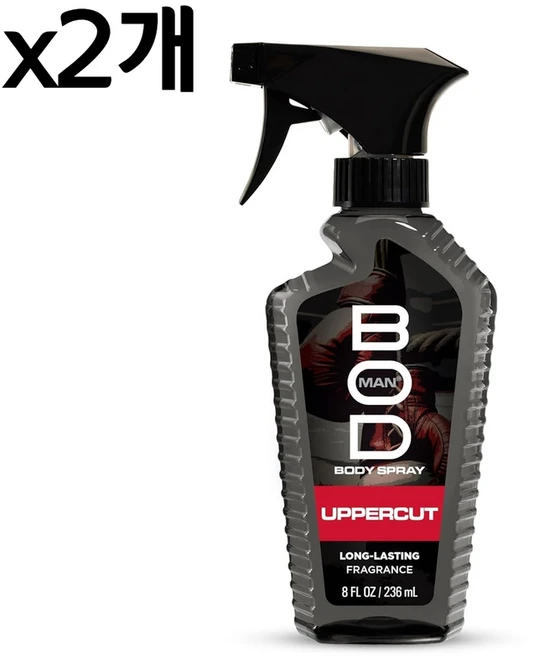 BOD Man 보드맨 향수 바디 스프레이 어퍼컷 236ml 2개 - 쿠팡