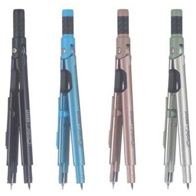 COX 三燕 D-1160B 自動鉛筆筆型圓規 0.5MM - 辦公王, 1個, 黑 藍(顏色隨機不挑款)