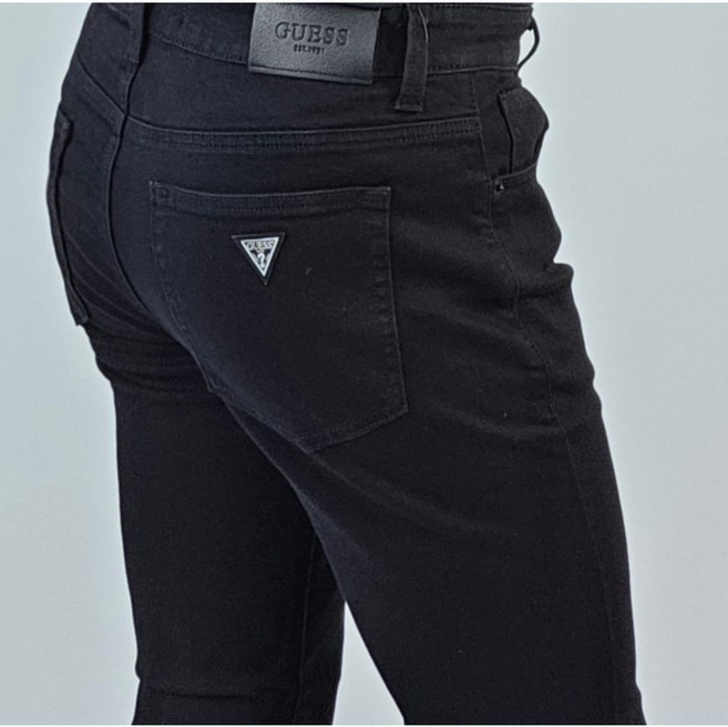 [백화점 정품] 게스 남성 슬림스트레이트 블랙 데님 청바지 BLK 검정