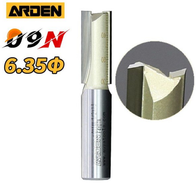 공구엔 ARDEN 아덴 트리머비트 생크6.35mm1/4 올초경 2mm, 1개