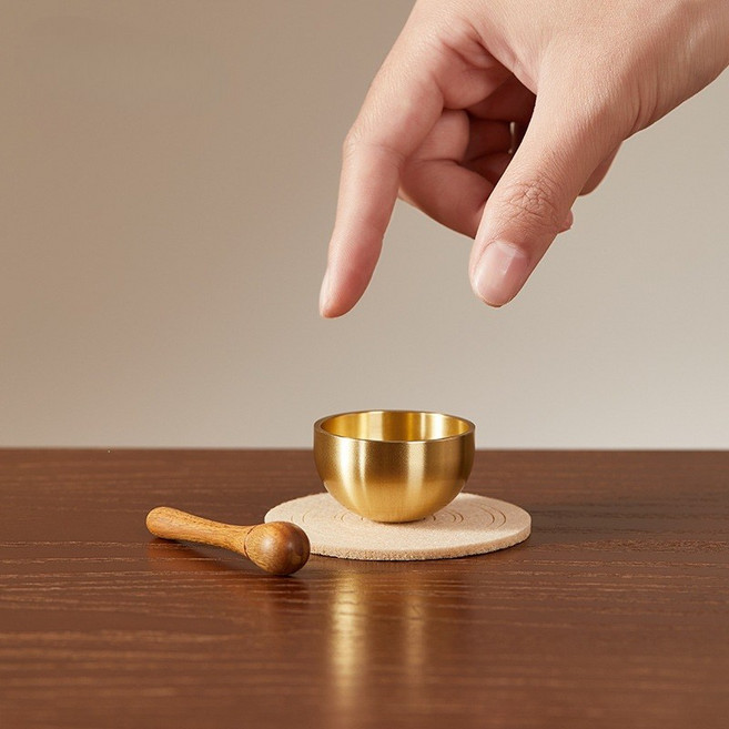 天然原木可愛木魚 靜心解壓, 1個, 原色