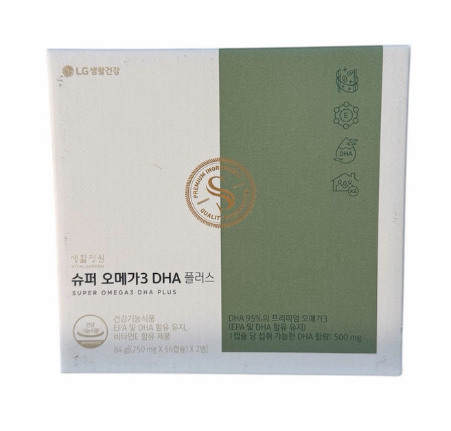 생활정원 생활정원 슈퍼 오메가3 DHA 플러스 16주분 (당일배송), 1세트, 112정