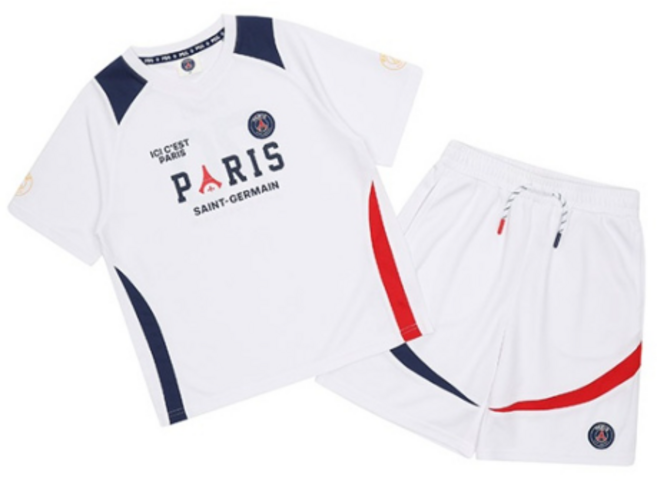 [에스핏] [에스핏] 주니어 아동 50% 세일!!! PSG (파리생제르망) 라인 배색 유니폼 4부 세트 SJZ304MKTR83