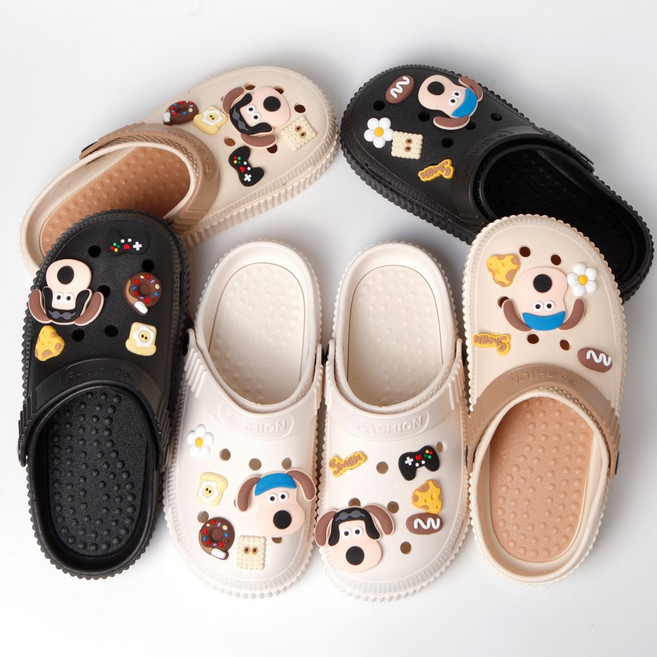 그로밋 비즈 캐릭터 샌달 사무실 아쿠아 귀여운 슬리퍼 실내화