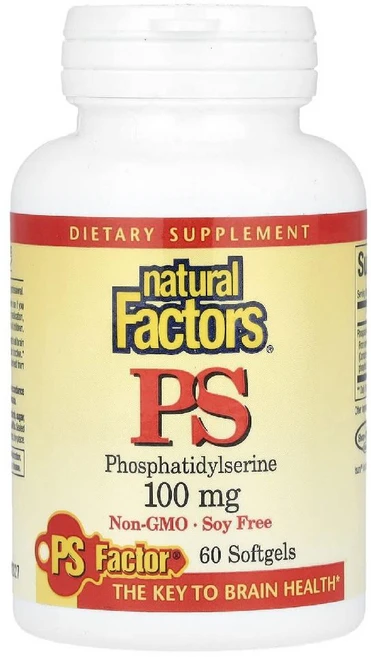 네추럴팩터스 PS 포스파티딜세린 100mg 소프트젤, 1개, 60정 - 쿠팡