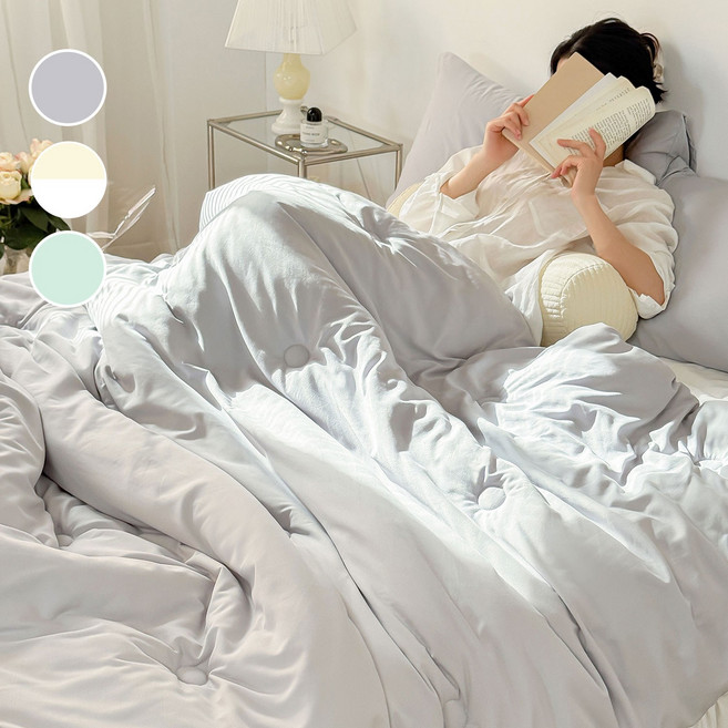수면림 부드럽고 폭신한 워싱 세미마이크로 차렵이불 사계절 여름이불