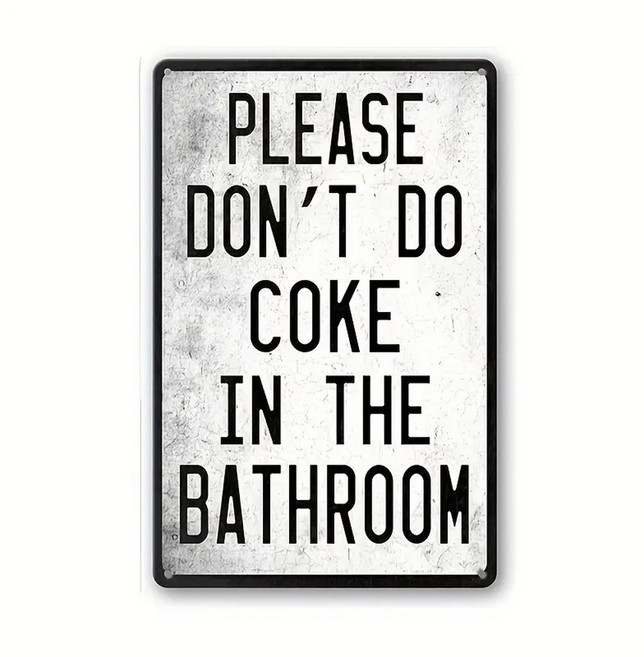 1개 빈티지 욕실 금속 간판 주석 가정용 화장실용 벽 장식 8x12인치, 01 20X30센티미터, 05 3