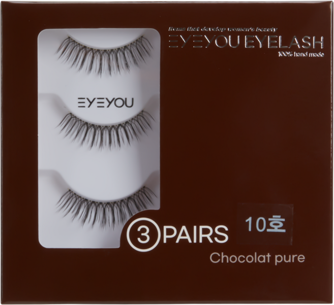 아이유속눈썹 아이돌 인조 속눈썹 아이래쉬 초콜릿라인, 1개, 초콜릿 10호