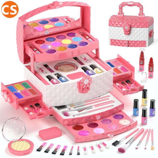 [판매자추천] PERRYHOME 프로즌 핑크 어린이 색조 화장품 크리스마스 선물, 본품, 1개