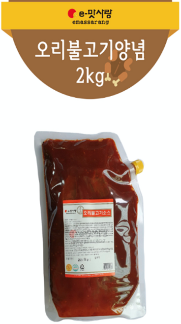 e맛사랑 오리불고기양념 2kg, 1개