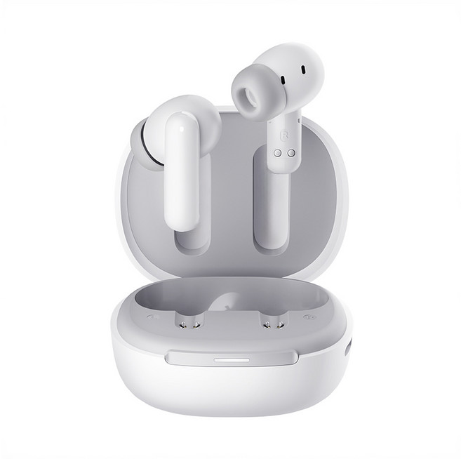 QCY HT16 멜로버즈 무선 블루투스 이어폰 ANC 노이즈캔슬링, 화이트