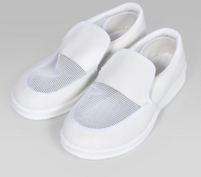 크린룸 ( 망사형 ) 방진 단화 / 무진화, 1_망사형 단화, 1개, White